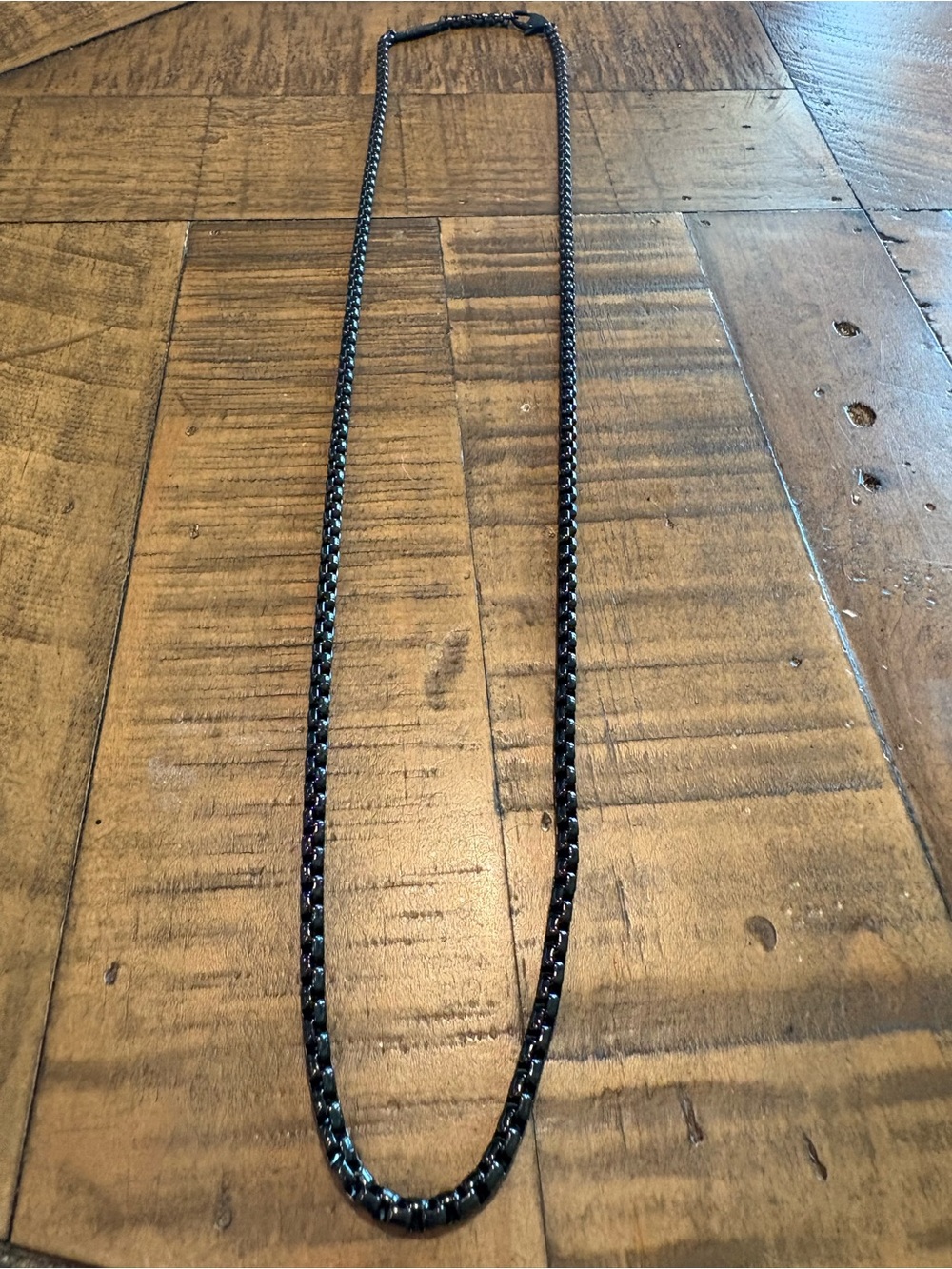 Kay Jewelers Black and Silver Men's Chain Necklace